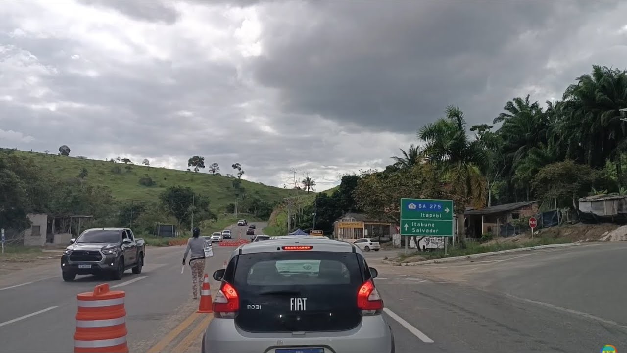 Rodovia BR 101 Itagimirim Ba passando por Itapebi Ba pela ponte sobre Rio Jequitinhonha até Ventania