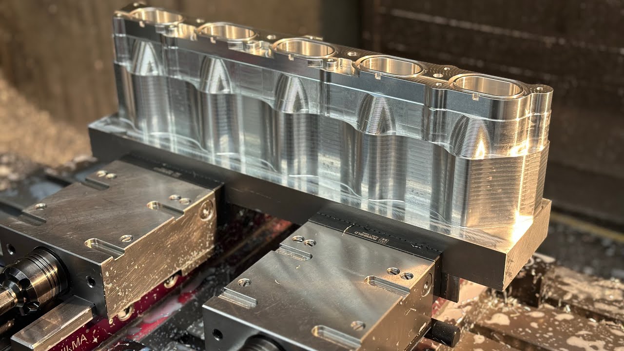 Machining Billet Aluminium Intake Runners pt1