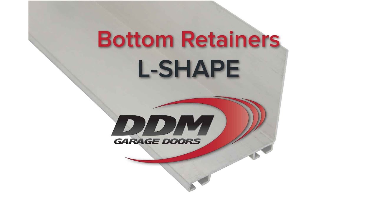 Garage Door Bottom Seal Retainers: L-Shape