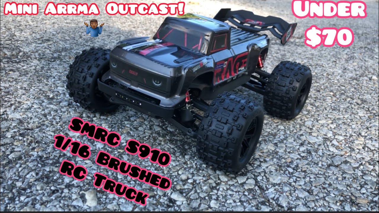 Looks like a Mini Arrma Outcast!😅 - SMRC S910 1/16 Brushed RC Truck