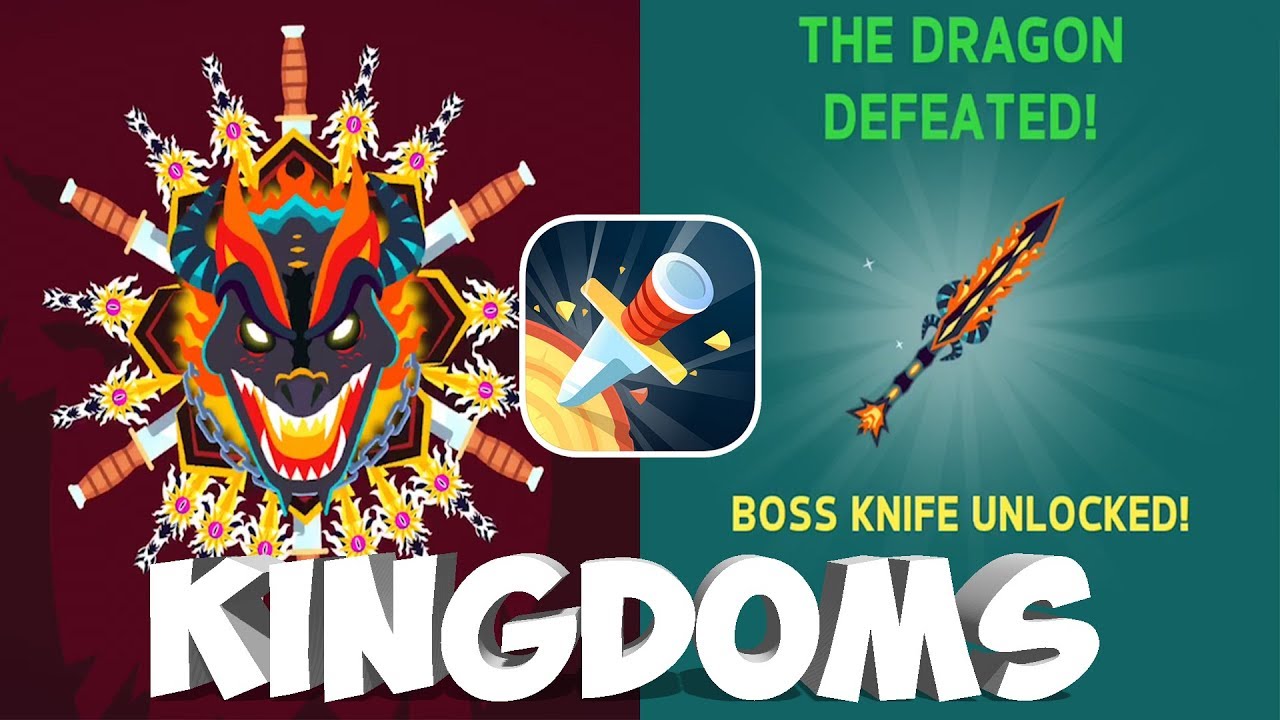 Knife Hit Gameplay | Kingdoms Challenge (31 - 40) | The Dragon