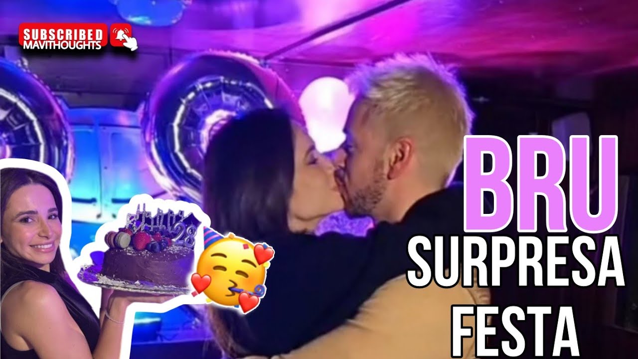 Bruna Gomes Aniversário Surpresa Preparado pelo Bernardo ❤️ | Brunardo 🤍