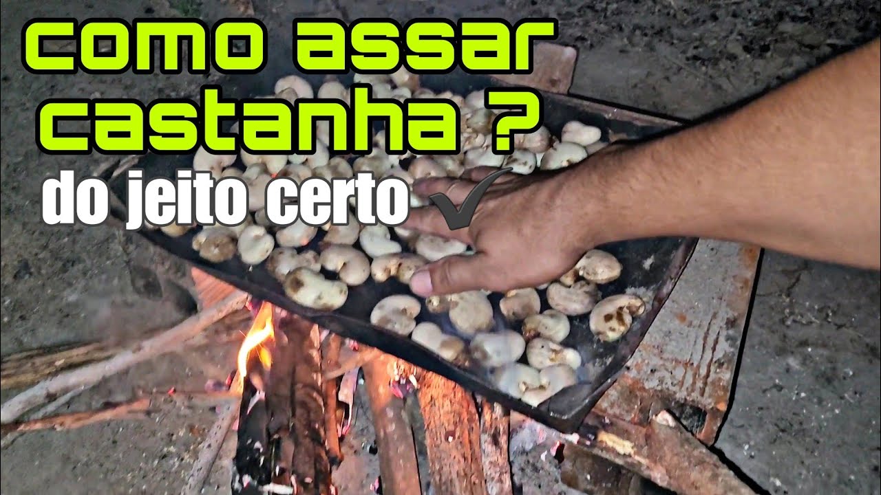 como assar castanha do piaui da maneira correta? castanha de caju  e uma delicia