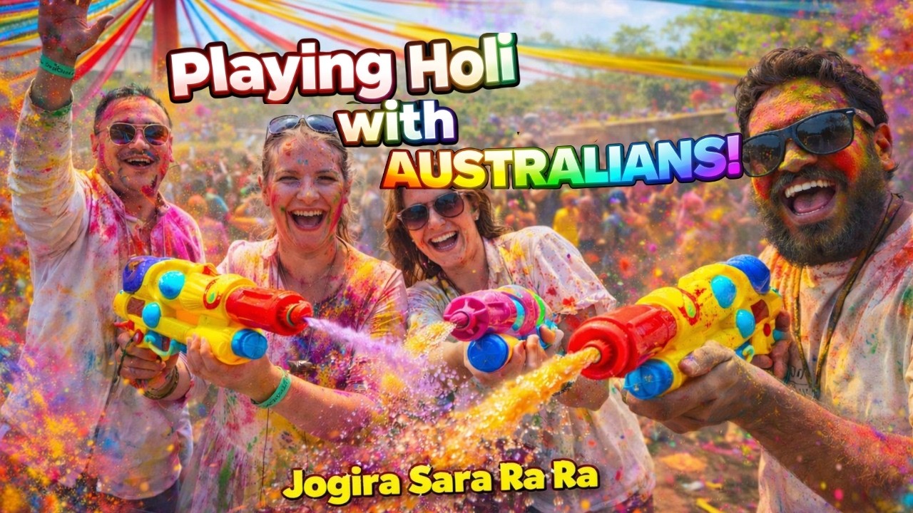 Australians and Japanese  Playing Holi in India 😱🎨 | Full Masti! | Daily Vlog