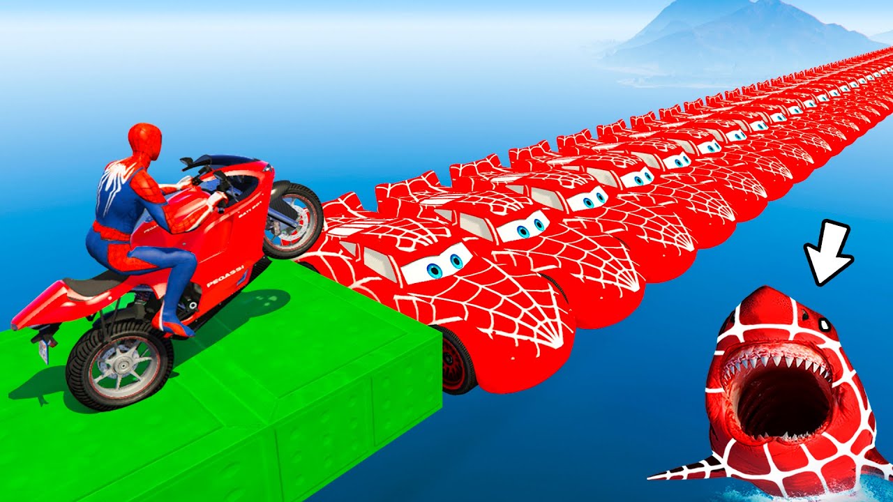 SPIDER-MAN against TUNG TUNG TUNG SAHUR on Motorcycle in RAINBOW SPIDERS BRIDGE | GTA MULTIVERSE