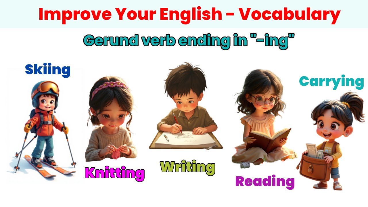 Action Verbs in English: Daily Use Action Verbs | Easy for Kids | Learn English | Listening Practice