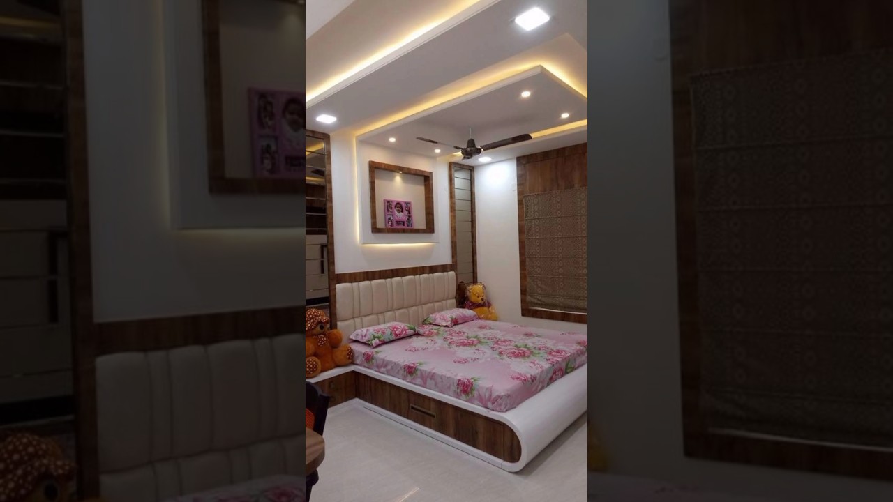 latest bedroom false ceiling design photo hd #home #interiordesign #ceiling #bedroomceiling
