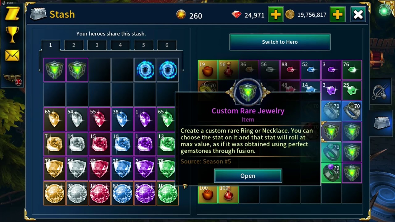 Eternium 1.5.32 : News and Crafting New Experience Farming Rings plus other general ramblings