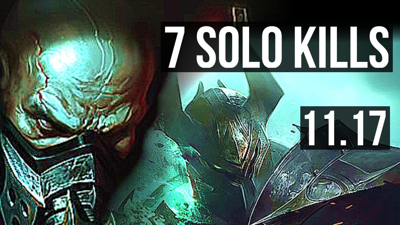 URGOT vs MORDEKAISER (TOP) | Rank 5 Urgot, 7 solo kills, Godlike, 300+ games | KR Master | v11.17