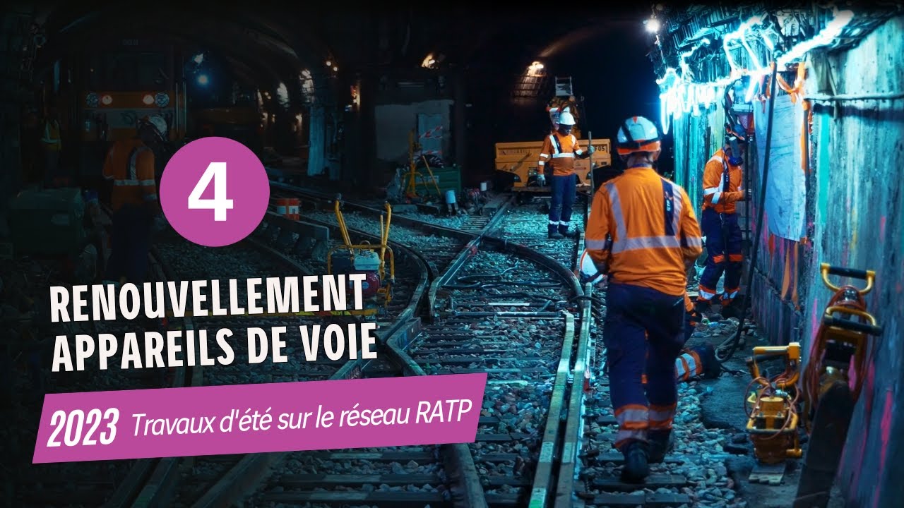 Ligne 4 - Travaux d'été sur le réseau RATP