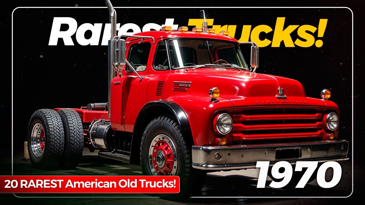 20 RAREST American Old Trucks From The 1970s, We Want Back!