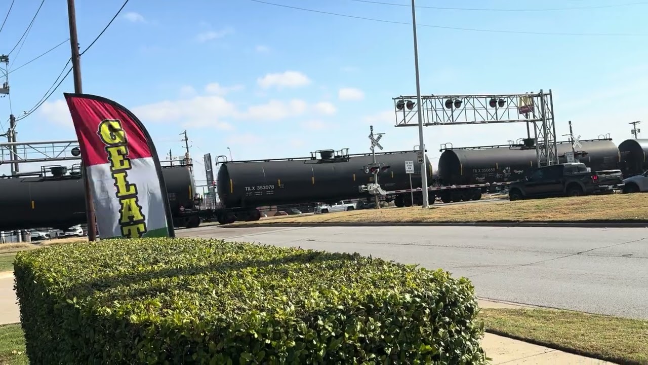 Northbound UP Tanker Train heading through Watauga TX. January 5, 2026