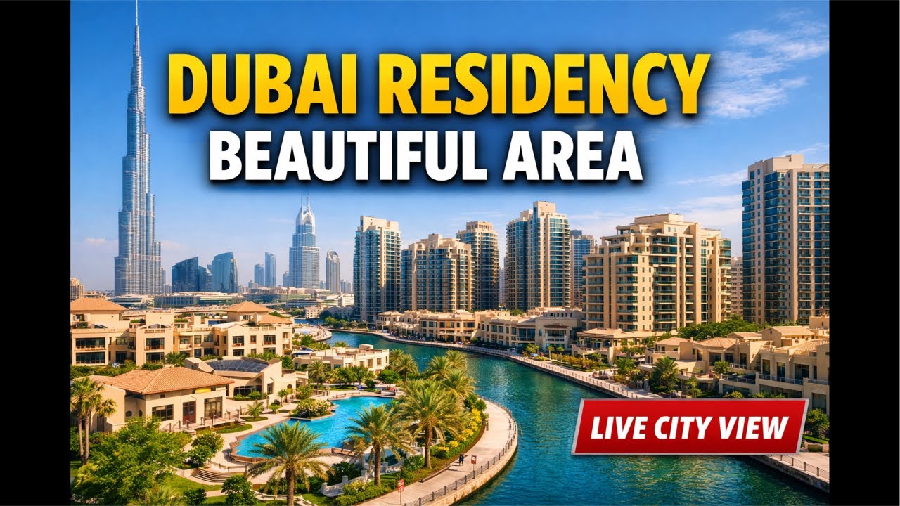 Dubai Residency Area Live View 🇦🇪 | துபாய் குடியிருப்பு பகுதி நேரலை | Dubai Life