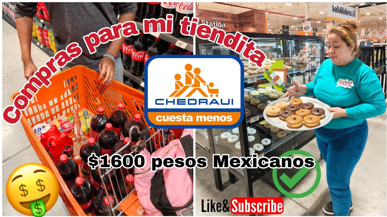 🔴 Buscando ofertas en Chedraui con $1600 pesos Mexicanos/Compras 🛒 para mi tiendita de abarrotes 