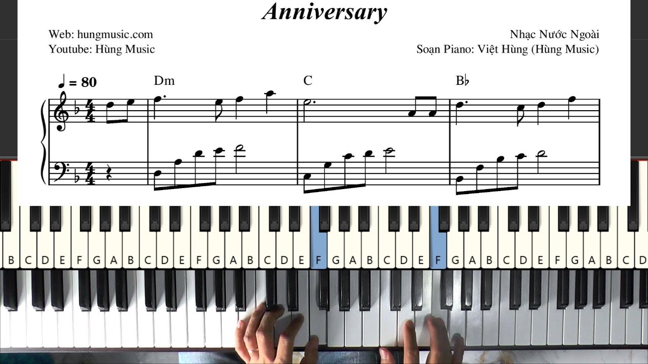 Anniversary Piano Easy Beethoven - H&ugrave;ng Music