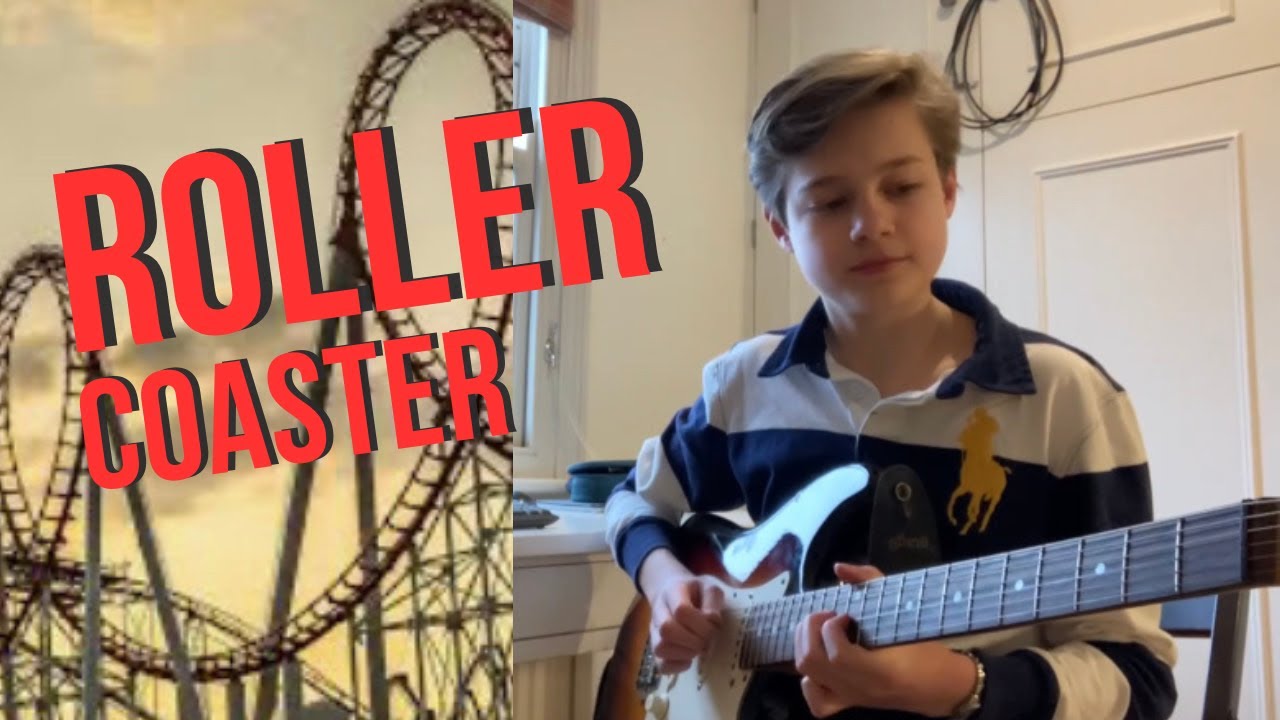 Roller Coaster (14 year old makes Shred Guitar song) - Jesper Dane