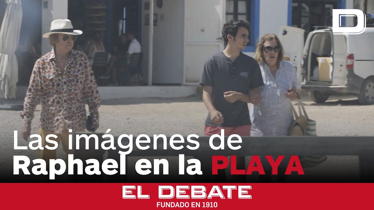 Las imágenes de Raphael en la playa en su verano más difícil