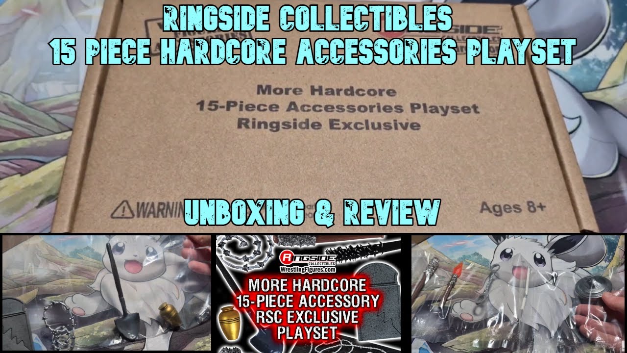 Набор Ringside Collectibles из 15 предметов: оружие и аксессуары для хардкорного боя (Death Match...