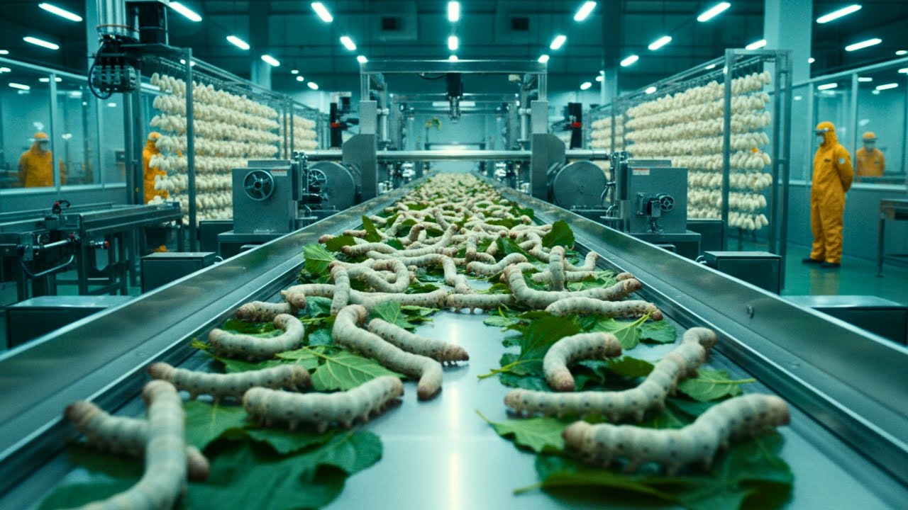 How Yarn Is Made from Silkworms in a Modern Factory | The Complete Silk Process