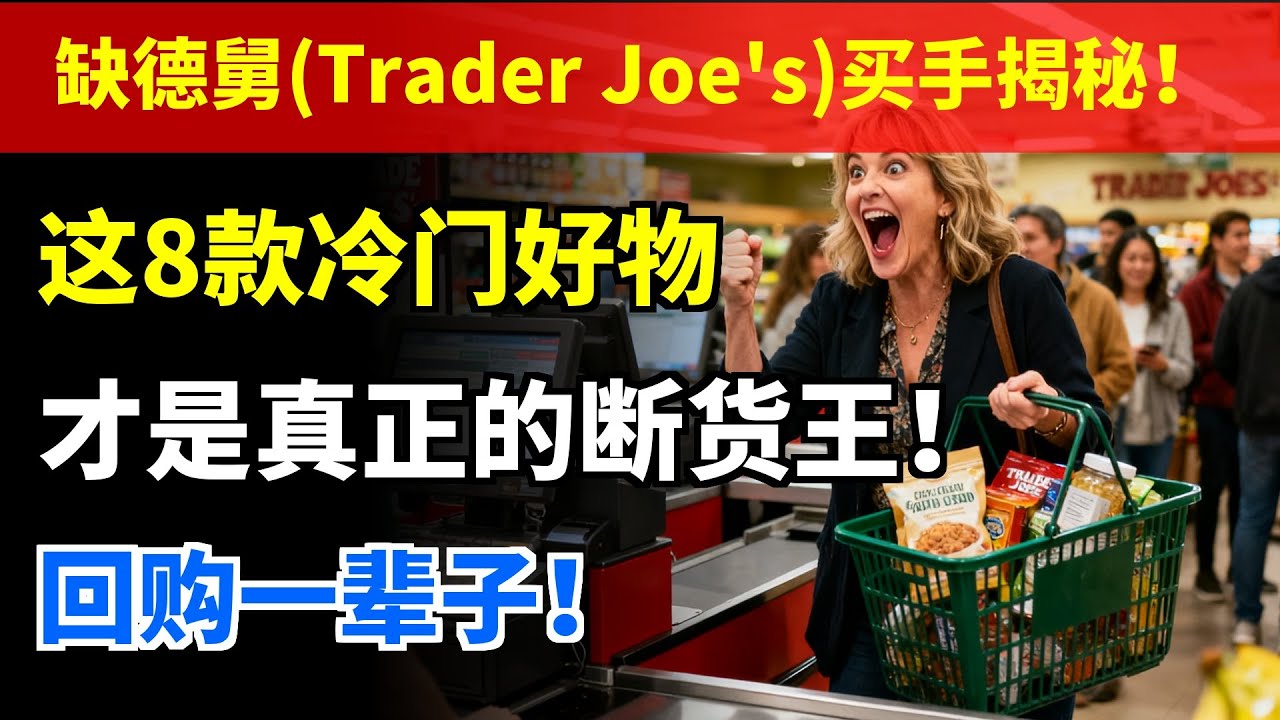 缺德舅Trader Joe's买手揭秘！这8款冷门好物，才是真正的断货王！回购一辈子！