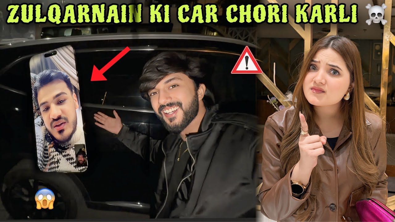 Zulqernain ki car chori karli ☠️ Prank Gone Wrong ‼️ Rabeeca Kanwal naraz 🥺 | @hussain.tareen |