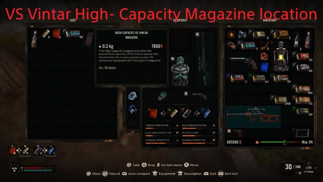S.T.A.L.K.E.R. 2: VS Vintar High-capacity Magazine location
