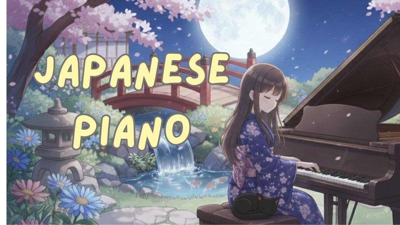 Moonlight Serenade 🌙 🎹 Romantic Japanese Piano & Violin 🎻 for Dreamers ☁️ Blacky Betty lofi | BGM