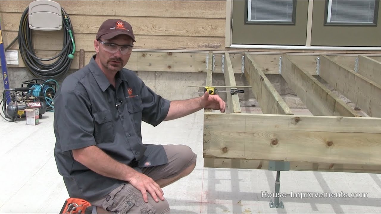 How To Build A Deck | #2 Framing [Beam/Joists/Ledger]