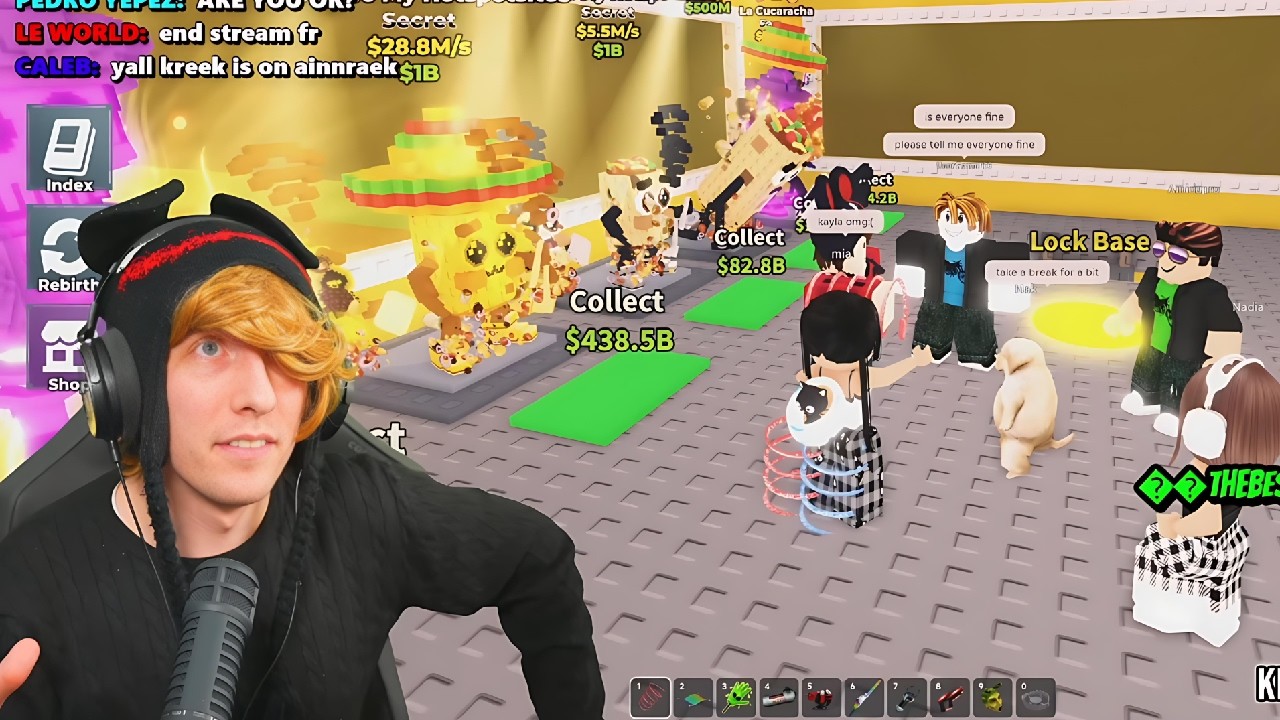 KreekCraft разгромили на стриме...