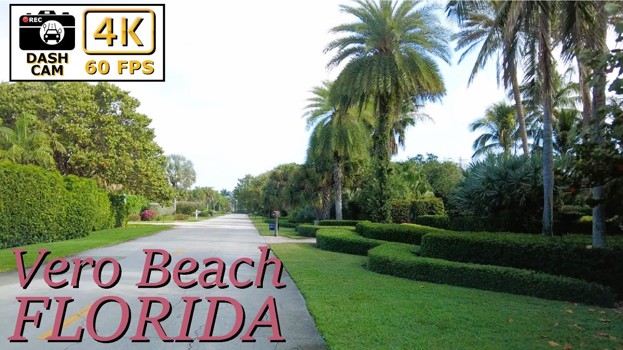 🚗🌴 Scenic Drive Through Vero Beach, Florida | 4K Coastal Adventure 🌊☀️