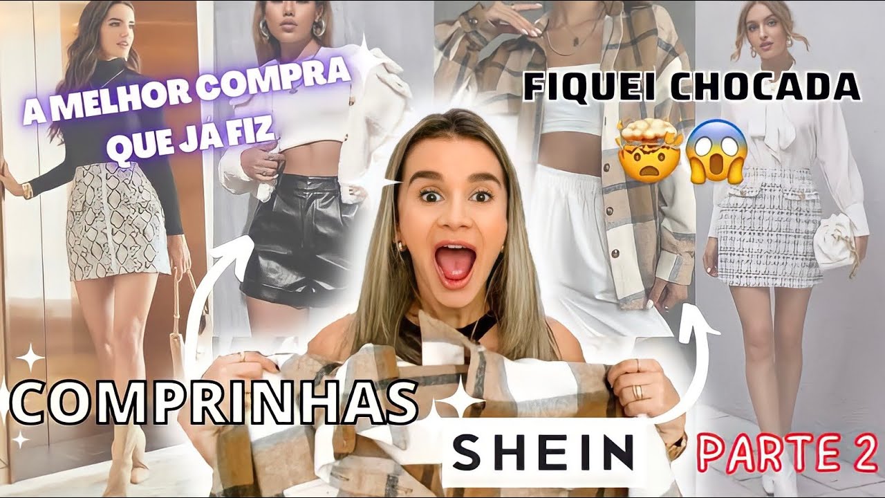 COMPRINHAS NA SHEIN Part 2. Compras inverno shein. Casaco, short couro e blusas.