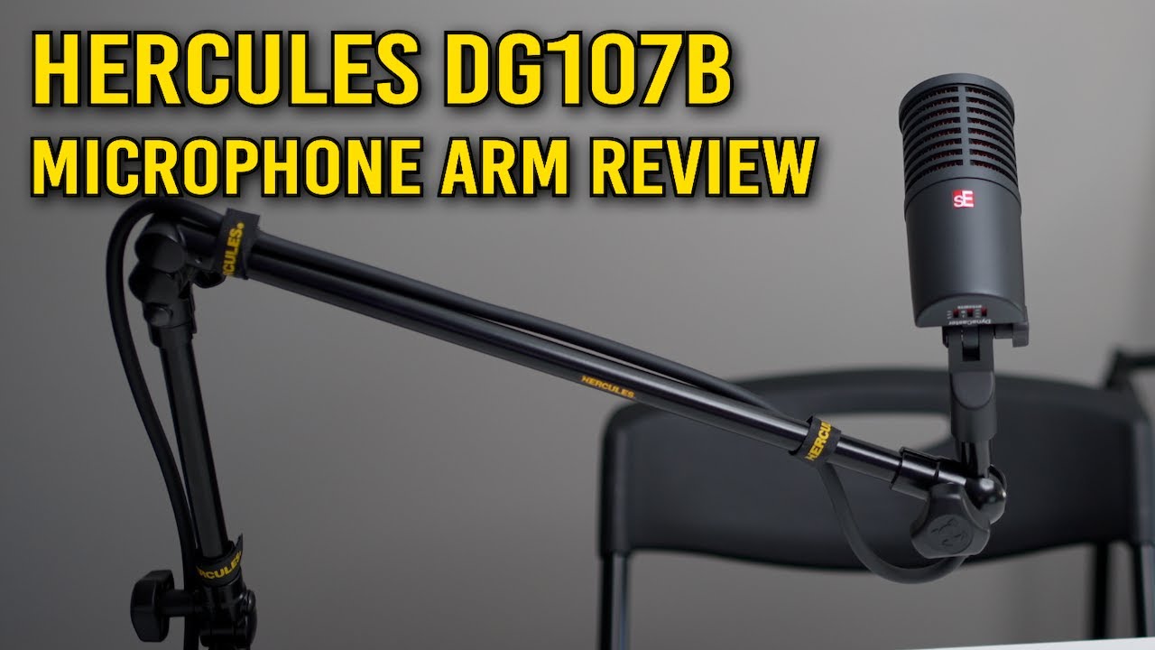 Interestingly Flawed Boom Mic Arm: Hercules DG107B Universal Microphone Arm and Camera Mount Review