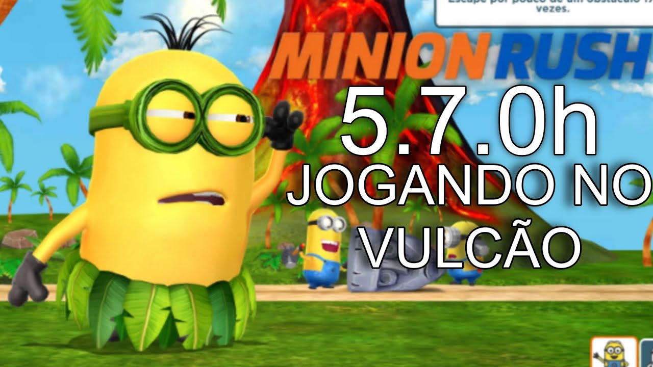 Minion Rush 5.7.0h - Jogando no Vulcão