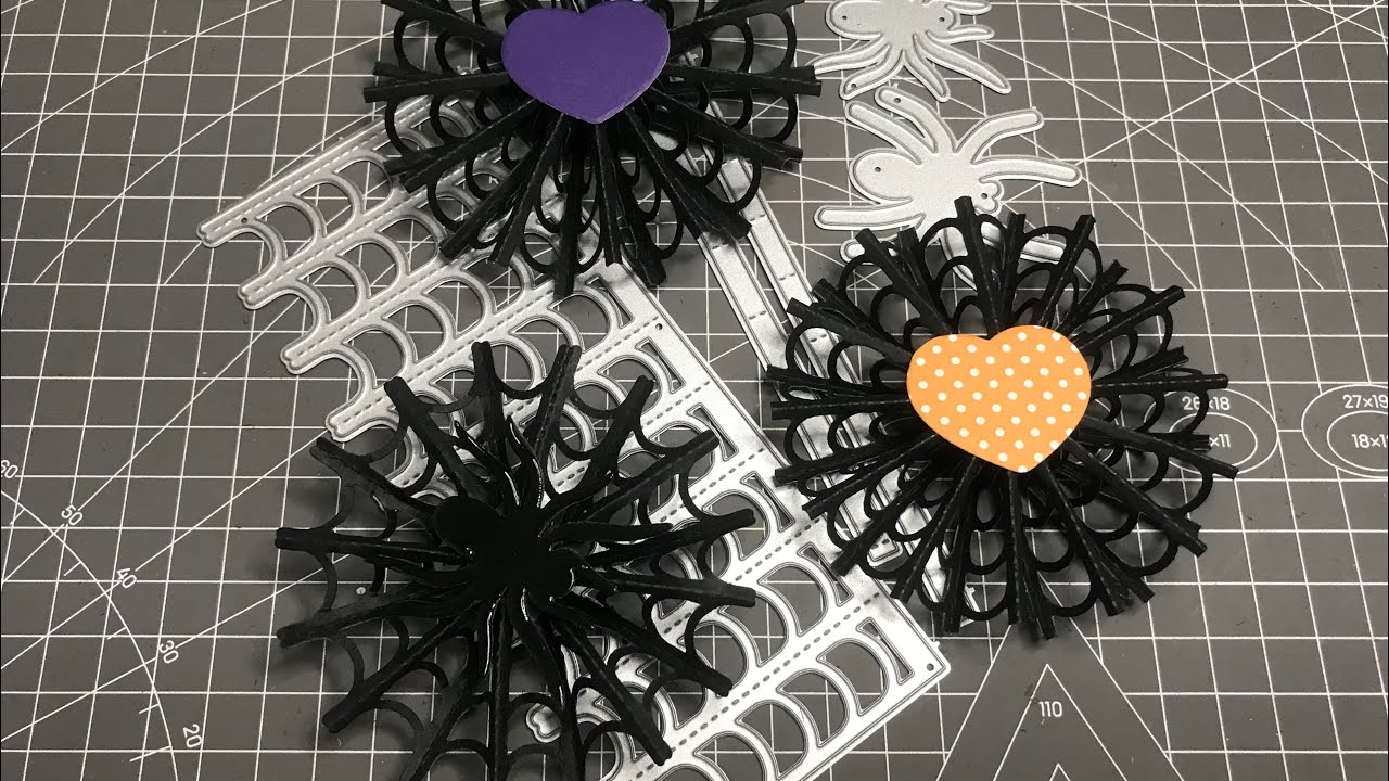 KSCRAFT Spiderweb Rosette Tutorial （2 Uses with One Die!!!)