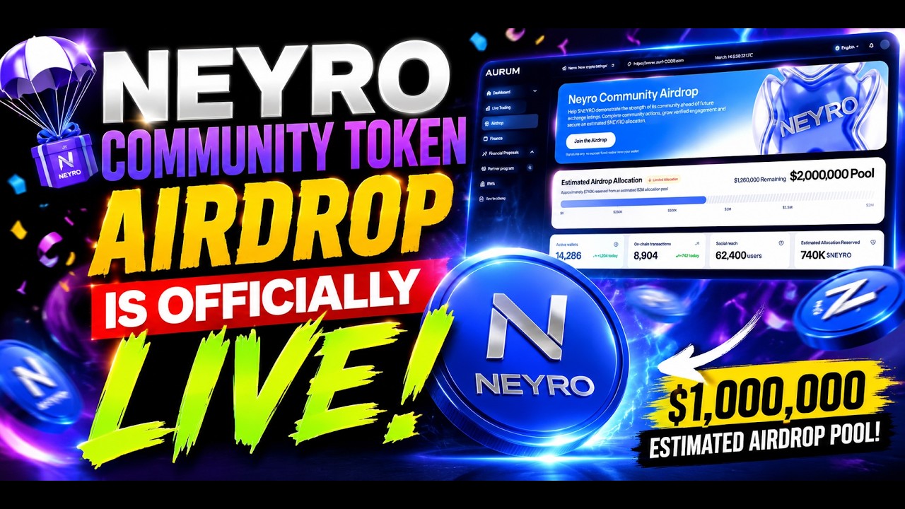 🚨 BREAKING: NEYRO Community Token Airdrop Is OFFICIALLY LIVE! 🔥