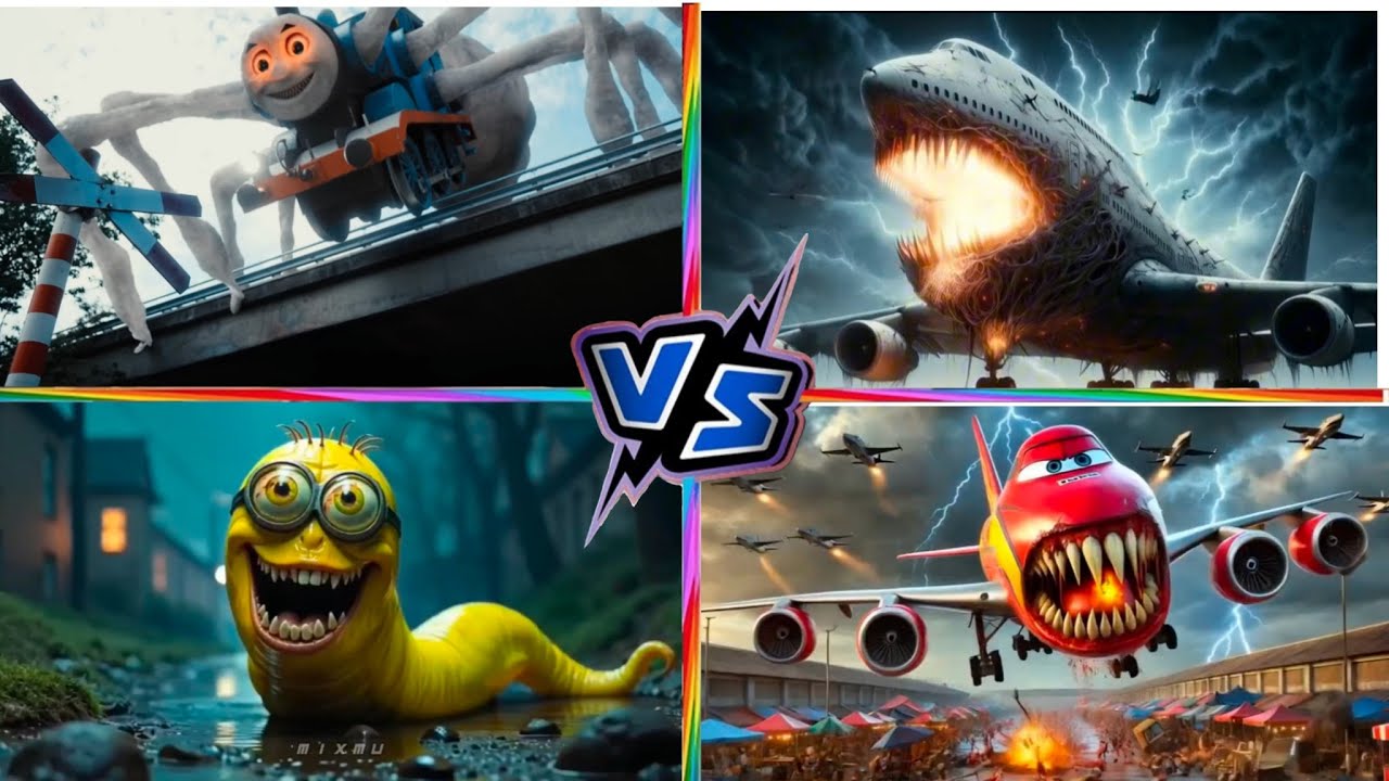 Minion Monster VS McQueen VS EVIL Thomas VS Head Eater  Tiles Hop EDM Rush🎺