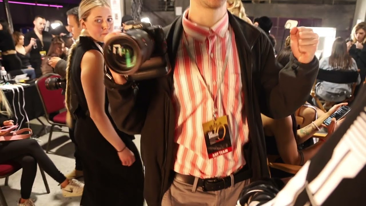 A day backstage at a fashion show