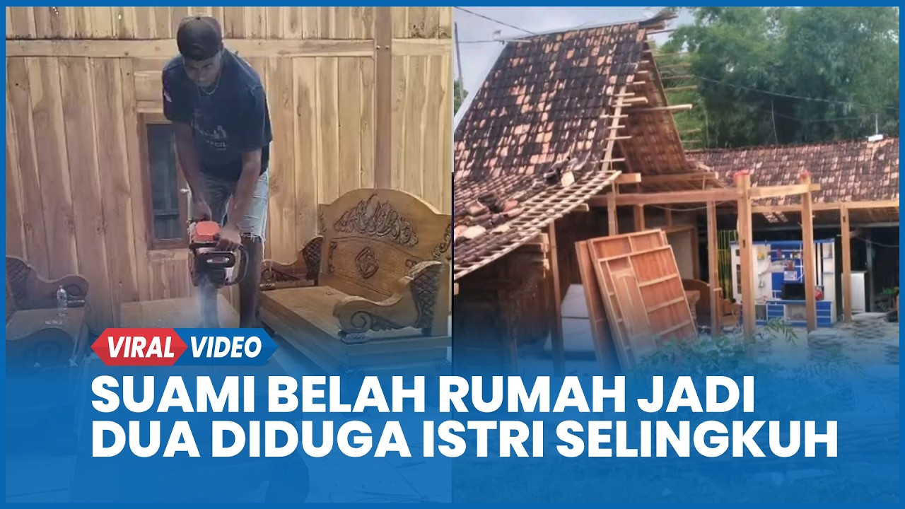 Viral Suami di Grobogan Belah Rumah Jadi Dua Diduga Istri Selingkuh