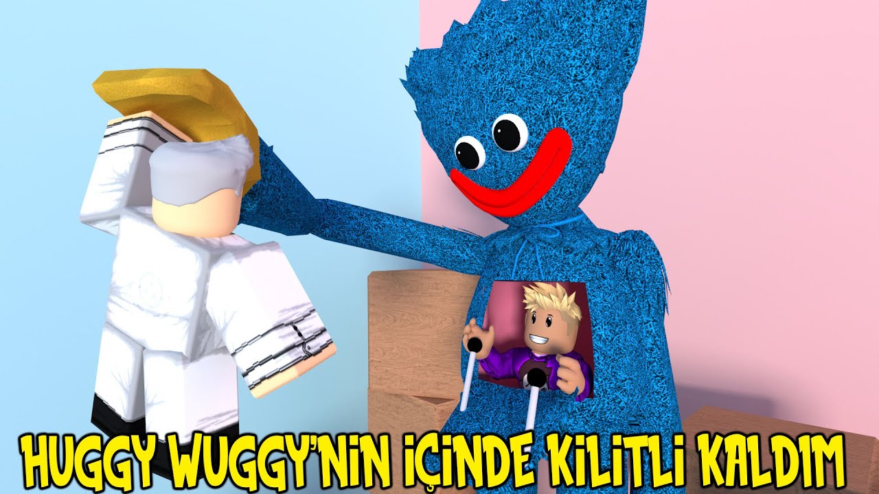 Huggy Wuggy Robotunun İçine Girdim Kilitli Kaldım | Roblox Brookhaven