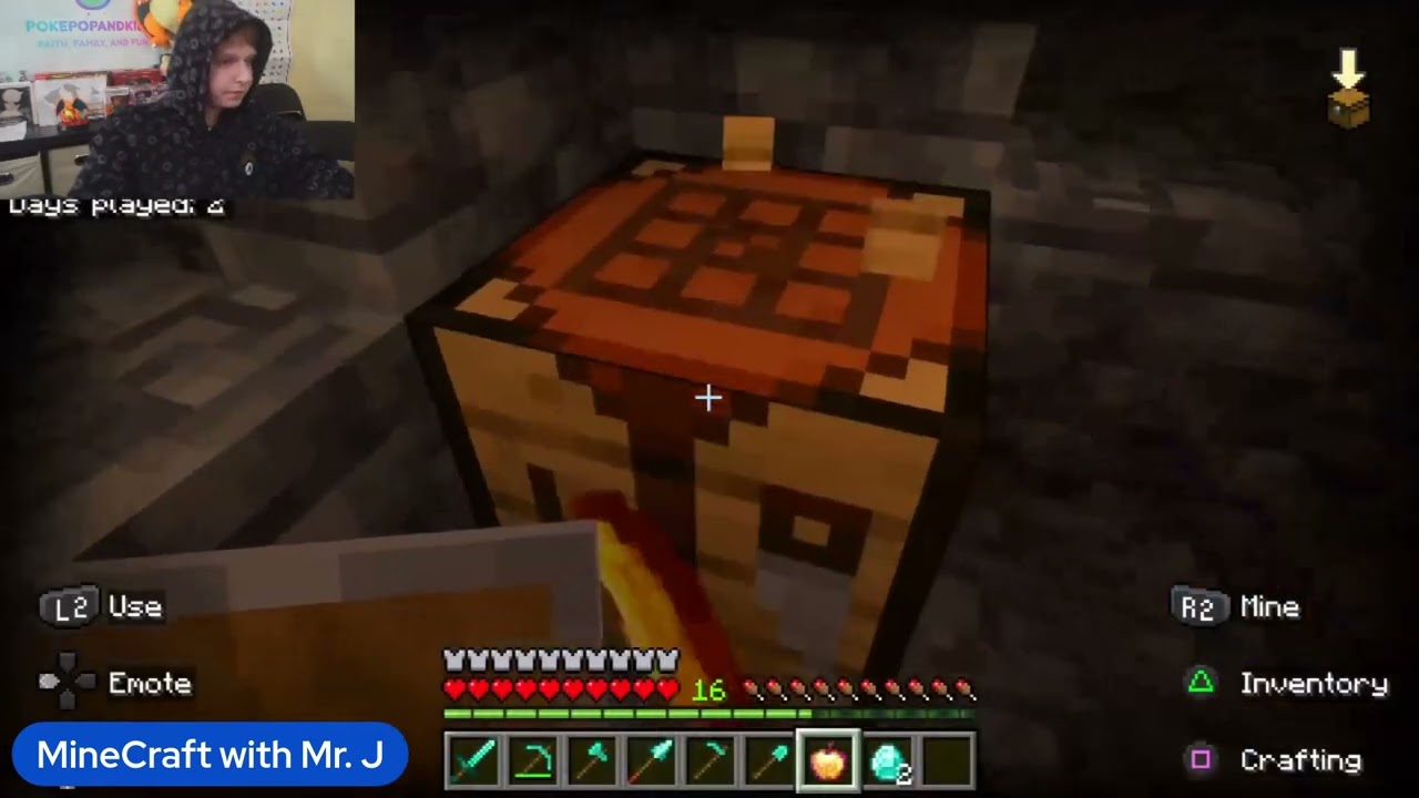 MineCraft with Mr. J part 9 #pokepopandkids#faith#fun#family
