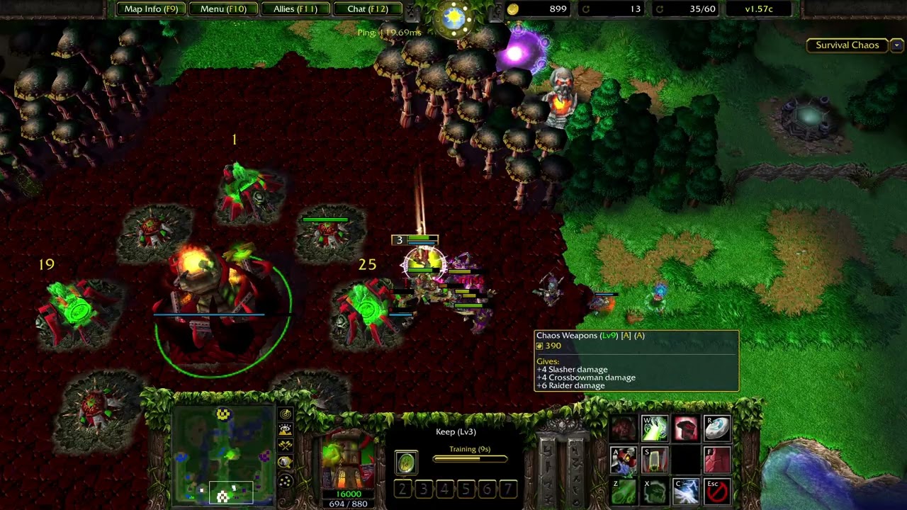 Survival Chaos | EPIC LATE GAME FEL ORC VS PROS (CBB AND TENGIS)