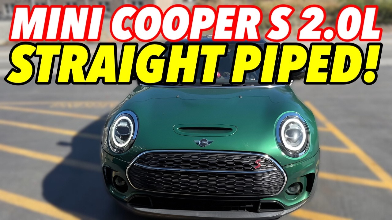 2021 Mini Cooper S Clubman 2.0L Turbo Exhaust Sound w/ Straight Pipes!