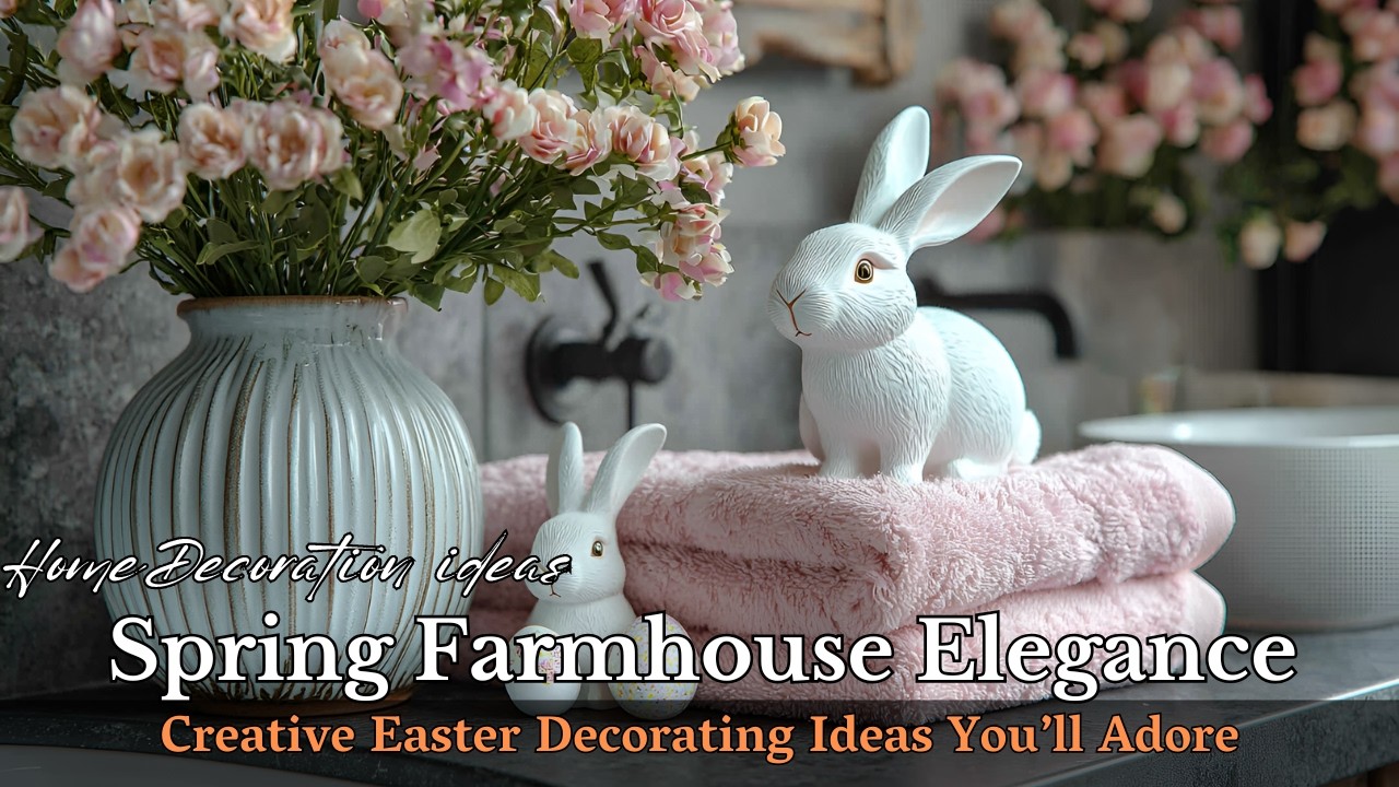 Modern Rustic Elegance: Trendsetting Spring Farmhouse Decor for a Cozy Easter Vibe