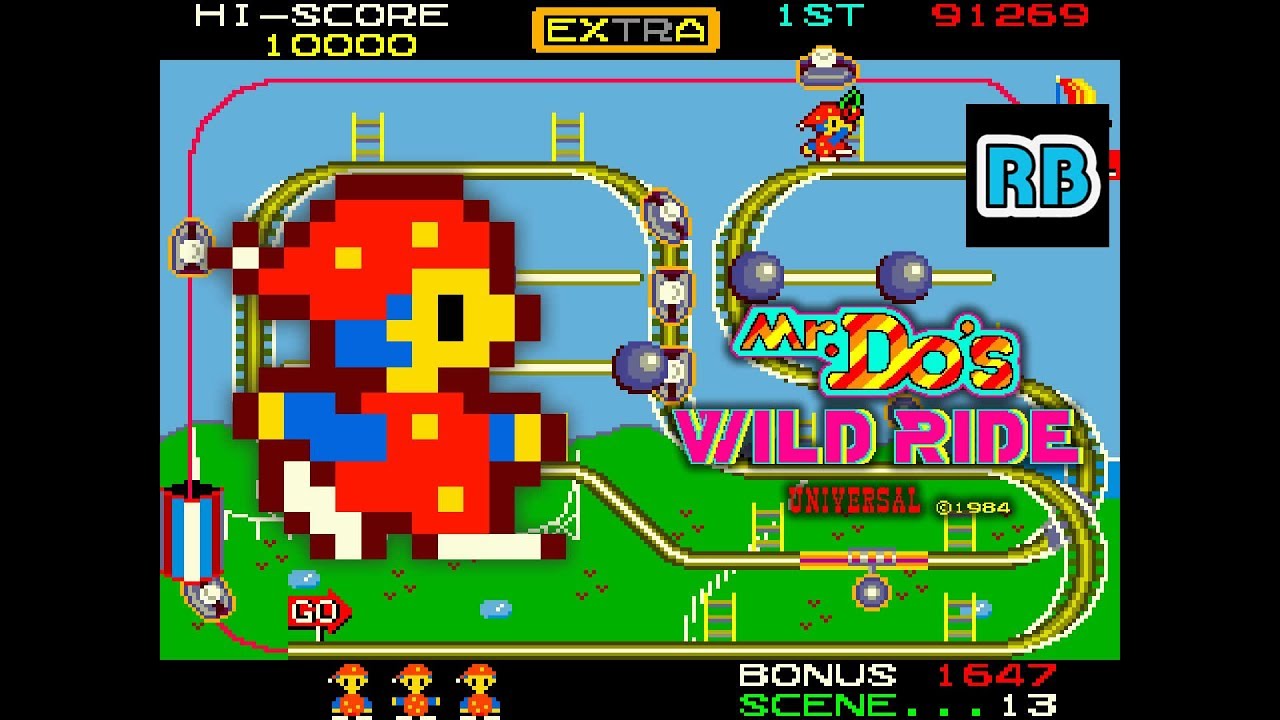 1984 [60fps] Mr. Do's Wild Ride 132244pts