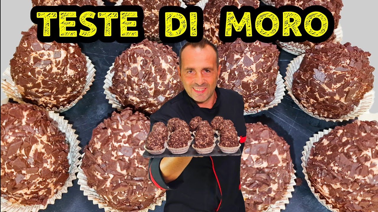TESTE DI MORO SPETTACOLARI-Lavorazione originale napoletana con crema al burro-Corso di pasticceria