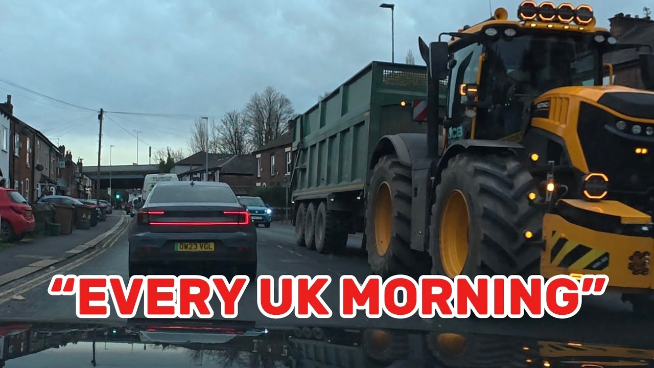 Manchester Morning Commute | Trucks, Cars & Real UK Traffic Flow