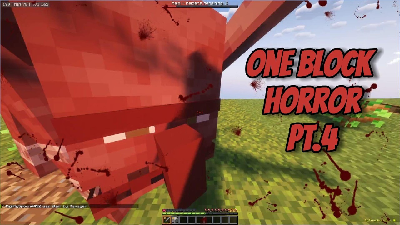 The Raid | Minecraft One Block Horror Pt.4