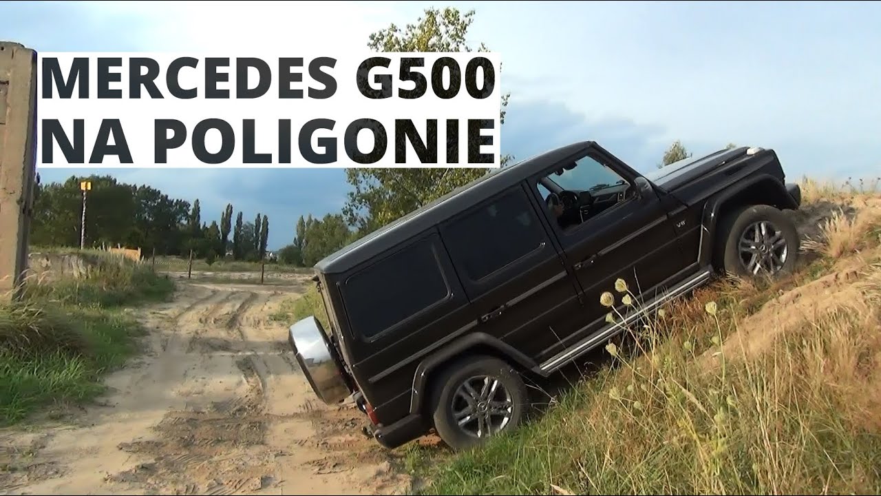 Mercedes-Benz G500 na poligonie