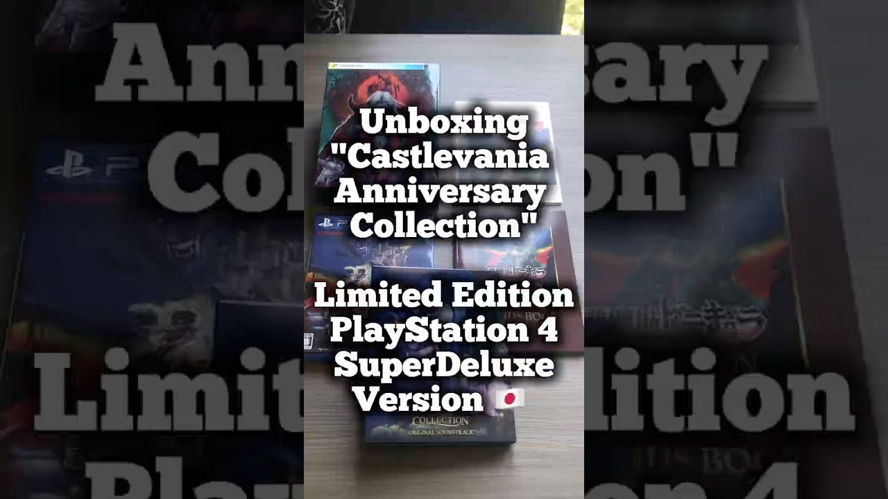 #unboxing #castlevania anniversary collection on #playstation4 #limitededition  version 🇯🇵 (#game)
