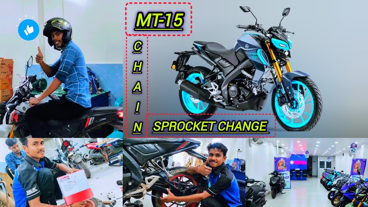 Yamaha MT-15 Chain Sprocket Change | MT-15 Change Sprocket Price || ✅